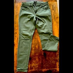 D.Jeans army green jeggings